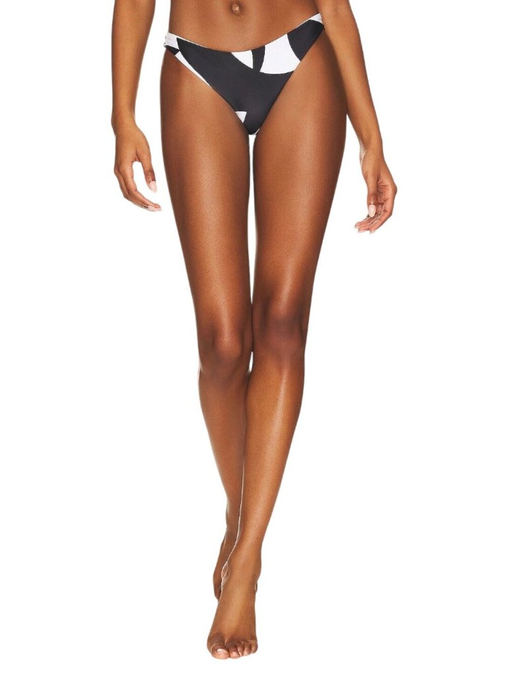 lovewave The Alchemy Bottom in Black & White Geo X-Small New Womens Swimsuit